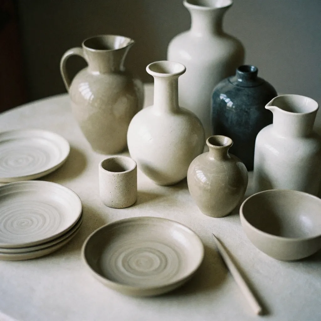 Vajilla artesanal de cerámica